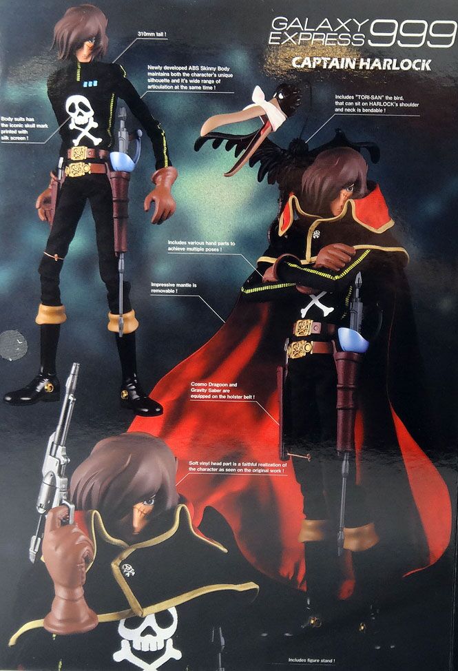 ALBATOR 84 figurine R.A.H. Medicom Captain Harlock