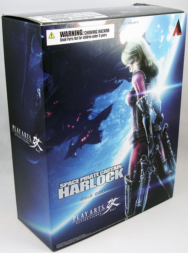 Play Arts Space Pirate Captain Harlock & Kei Albator & Nausicaa