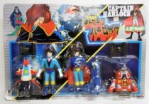 Captain Harlock - Vinyl figures 4 pack - Takatoku (mint on card)