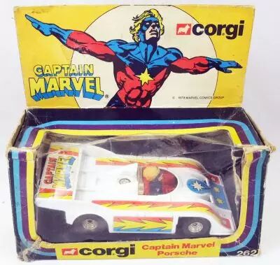 RARE* CAPTAIN MARVEL Corgi de 1979 - Audi MATchBOX Super