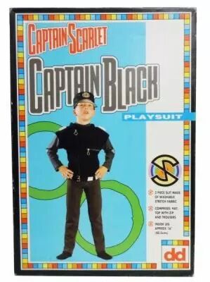 Captain Scarlet - Dekkertoys - Catpain Black Playsuit