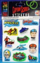 Captain Scarlet - Dekkertoys - Planche de 10 Stickers