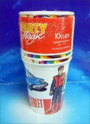 Captain Scarlet - Party Magic - Lot de 10 Gobelets Carton d\'Anniversaire