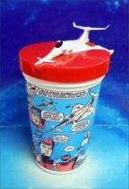 Captain Scarlet - Pizza Hut Collectible Plastic Cups - Angel Interceptor Jet Fighter