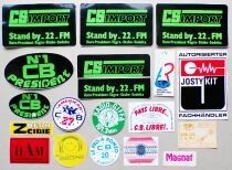 Car C.B. Radio CS Import President Z Beam - 18 x Vintage Stickers