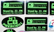 Car C.B. Radio CS Import President Z Beam - 18 x Vintage Stickers