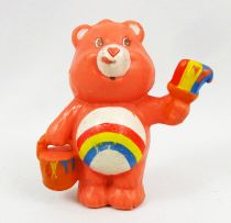 Care Bears - Kenner - Miniature - Cheer Bear painting a rainbow (loose)