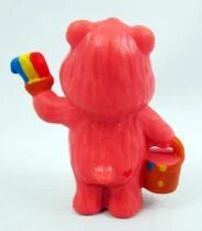 Care Bears - Kenner - Miniature - Cheer Bear painting a rainbow (loose)