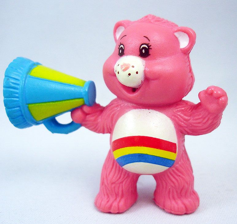Care Bears - Kenner - Miniature - Cheer Bear with a colorful 