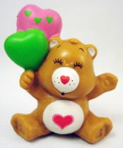 Care Bears - Kenner - Miniature - Tenderheart holding heart-shaped balloons (loose)