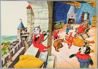 Caroline et ses amis - Carte Postale Editions T�l� Hachette Probst - Caroline au Moyen Age