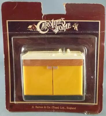 Caroline\'s Home -  Evier de Cuisine Meuble Bas Jaune Maison de Poup�es Neuf Blister