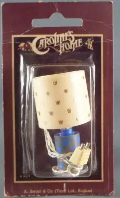 Caroline\'s Home -  Lampe de Table � Abat Jour avec Eclairage Maison de Poup�es Neuf Blister