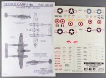 Carpena 48.93 - Decals Avion USAF Lockheed F-5E Lightning 1/48 Neuf