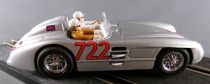 Carrera Evolution 25421 - Mercedes Benz 300 SLR Millie Miglia 1955 N°722 Argentée 1/32 Slot Car