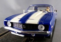 Carrera Evolution 25464 - Chevrolet Camaro SS396 1969 Bleue Bandes Blanches 1/32 Slot Car