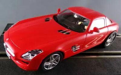 Carrera Evolution 27344 - Mercedes Benz SLS AMG Coupe Red no Box Slot Car 1:32