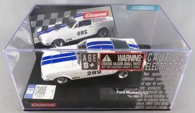 Carrera Evolution 27450 - Ford Mustang GT #289 White Blue Stripes MIB 1:32