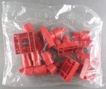 Carrera Profi - Ensemble de Piliers Rouges Plots Support de Pistes Hauteurs Modulables Neuf Sachet 1/32