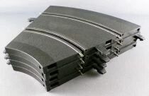 Carrera Profi 71501 - 4 Pistes Courbes 1/45° 4 Pièces = 180° sans Bordure Latérale Rouge & Blanche sans Boite 1/32