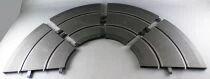 Carrera Profi 71501 - 4 x Curved Track 1/45° 4 Pieces= 180° Without Red & White Side Border no Box 1:32