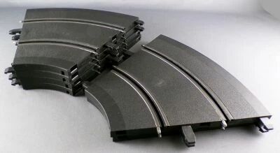 Carrera Profi 71501 - 6 x Curved Track 1/45� 4 Pieces= 180� Without Red & White Side Border no Box 1:32