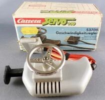 Carrera Servo 53708 - Speed Control (Grey) with Steering Wheel and Lock Button Mint in Box 1:32