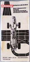Carrera Universal - Manual Betriebs und Montage Anleitung Assembly & Operating Instructions 1