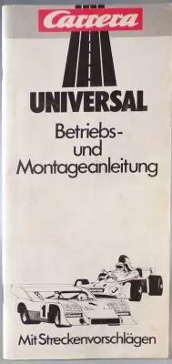 Carrera Universal - Manual Betriebs und Montage Anleitung Assembly & Operating Instructions 2