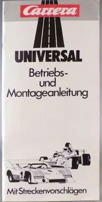 Carrera Universal - Manuel Betriebs und Montage Anleitung Instructions de Montage & Utilisation 3