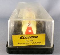 Carrera Universal 403 - Lotus Climax Cooper T66 F1 Light Yellow Red Stripe #2 Boxed 1:32