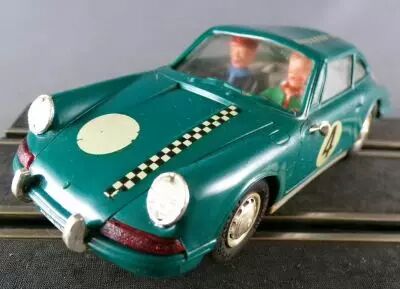 Carrera Universal 40421 - Porsche 911 Green/Blau #4 Lighting no Box 1:32