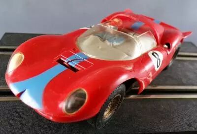 Carrera Universal 40427 - Ferrari Dino Red Blue Stripe #8 Lighting no Box 1:32 2