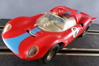 Carrera Universal 40427 - Ferrari Dino Rouge Bande Bleue N�8 Eclairage sans Boite 1/32 3