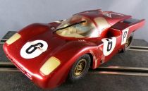 Carrera Universal 40464 - Ferrari 512 S Lexan Burgundy #6 Guide Profi/Evolution no Box 1:32 Compatible Scalextric