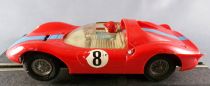 Carrera Universal 427 - Ferrari Dino Rouge Bande Bleue N°8 Eclairage en Boite 1/32
