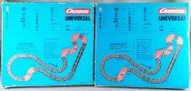 Carrera Universal 50500 - 8 Pistes Courbes 0 Virage Intérieur 45° avec Bandes Intérieures Proche Neuve Boite 1/32