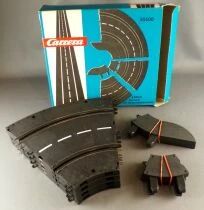 Carrera Universal 50500 - 8 Pistes Courbes 0 Virage Int&eacute;rieur 45&deg; avec Bandes Int&eacute;rieures Tr&egrave;s Bon Etat Boite 1/32