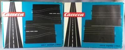 Carrera Universal 50517 50518 - 2 Junction Chicane Straight Section + 2 Narrow Pass Straight Tracks Mint in Box 1:32