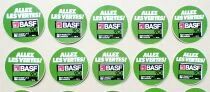 Casette Audio Basf Allez les Vertes Maxell Enregistrez Fid&egrave;le - Lot de 29 Autocollants Vintage