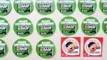 Casette Audio Basf Allez les Vertes Maxell Enregistrez Fid&egrave;le - Lot de 29 Autocollants Vintage