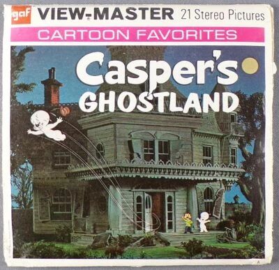  Casper Le Gentil Fant�me - Pochette de 3 Disques GAF View-Master 3D Casper\'s Ghostland R�f B 545