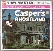  Casper Le Gentil Fant&ocirc;me - Pochette de 3 Disques GAF View-Master 3D Casper\'s Ghostland R&eacute;f B 545