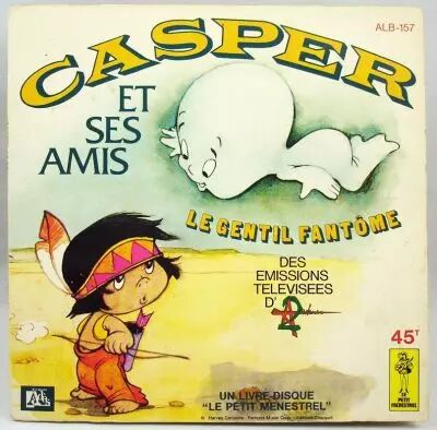 Casper le Gentil Fant�me et ses amis - Disque 45Tours - AdesLe Petit Menestrel 1978