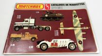 Catalogue de Maquettes Revendeur Matchbox AMT France 1980/81