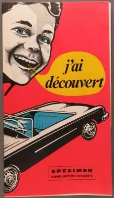 Catalogue D�pliant Jouets 1965 12x21cm Voiture � P�dales