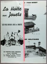 Catalogue Dépliant La Hotte aux Jouets 1964 + Tarif Crèches Garages Fermes Châteaux Forts