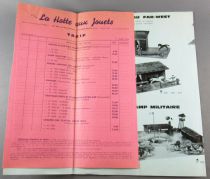 Catalogue Dépliant La Hotte aux Jouets 1964 + Tarif Crèches Garages Fermes Châteaux Forts