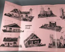 Catalogue Dépliant La Hotte aux Jouets 1964 + Tarif Crèches Garages Fermes Châteaux Forts