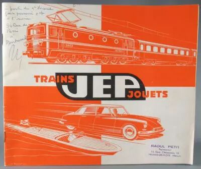 Catalogue Jep 1961 - Autos Avions Bateaux Pistolets Trains Echelle Ho & O